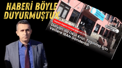 Dalyan Naciye Tınaztepe İlkokulu’nun taşınma masrafları için velilere WhatsApp üzerinden