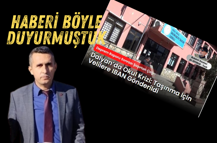 Dalyan Naciye Tınaztepe İlkokulu’nun taşınma masrafları için velilere WhatsApp üzerinden