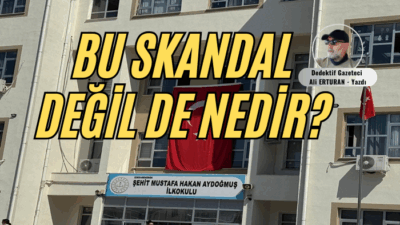 İzmir Menemen’deki Şehit Mustafa Hakan Aydoğmuş İlkokulu, eğitim camiasını sarsan