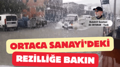 Muğla’nın Ortaca ilçesinde bugün etkili olan sağanak yağış, bir kez