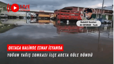 Ortaca’da gün boyunca etkili olan sağanak yağış, ilçenin birçok noktasında