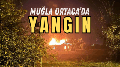 Muğla’nın Ortaca ilçesine bağlı Okçular Mahallesi’nde gece yarısı meydana gelen