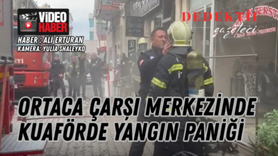 Muğla’nın Ortaca ilçesi merkezinde bulunan bir bayan kuaföründe, henüz belirlenemeyen