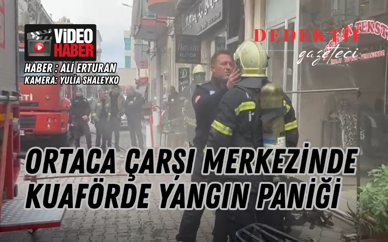 Muğla’nın Ortaca ilçesi merkezinde bulunan bir bayan kuaföründe, henüz belirlenemeyen