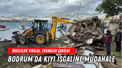 Muğla’nın Bodrum ilçesinde, Gümbet Koyu’nda uzun süredir izinsiz şekilde bağlandığı