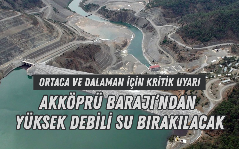 Ortaca Kaymakamlığı, DSİ 21. Bölge Müdürlüğü 214. Şube Müdürlüğü’nden alınan