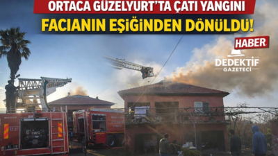 Muğla’nın Ortaca ilçesine bağlı Güzelyurt Mahallesi’nde akşam saatlerinde çıkan çatı