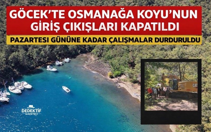 Muğla’nın Fethiye ilçesine bağlı Göcek Mahallesi’nde yer alan Osmanağa Koyu,