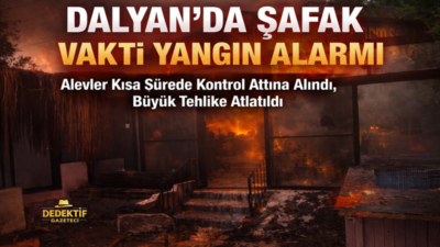 Muğla’nın Ortaca ilçesine bağlı Dalyan Mahallesi’nde sabah saat 05.30 sıralarında