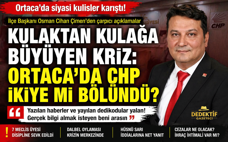 CHP Ortaca İlçe Başkanı Osman Cihan Çimen, disiplin süreciyle ilgili