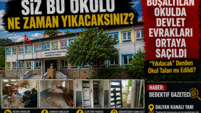 “Yıkılacak” Denilen Okul Talan mı Edildi? Muğla’nın Ortaca ilçesi ile