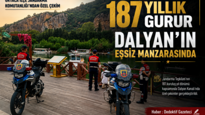 Jandarma Teşkilatı’nın 187. kuruluş yıl dönümü kapsamında Dalyan’da gerçekleştirilen özel