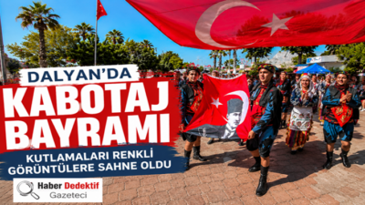 Dalyan’da düzenlenen Kabotaj Bayramı etkinlikleri saat 16.00’da başladı. Vatandaşların katılım