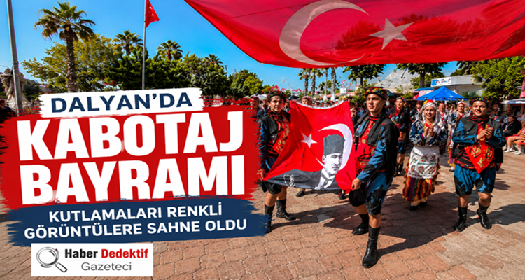 Dalyan’da düzenlenen Kabotaj Bayramı etkinlikleri saat 16.00’da başladı. Vatandaşların katılım